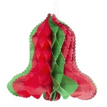 Red & Green 12" Tissue Bell