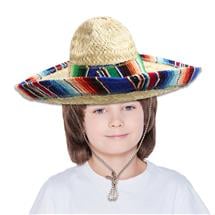 Kid's Sombrero with Serape Trim