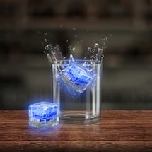 Blue Liquid-Activated LED Ice Cubes