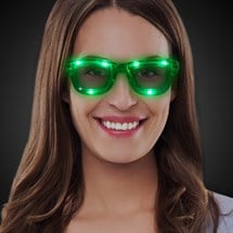 Green LED Retro Sunglasses