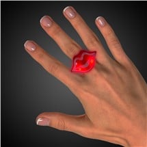 LED Red Lip Jelly Rings