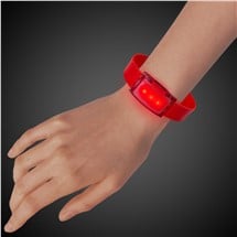 LED Red Silicone Wristband