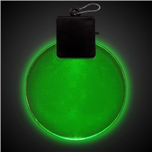 Green LED  Round Medallion