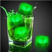 Green LED Ice Cubes