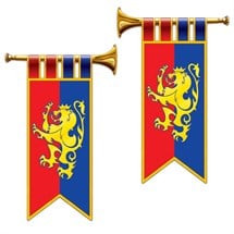 Medieval Herald Trumpet Cutouts