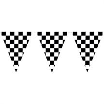 Checkered 30'  Pennant Banner