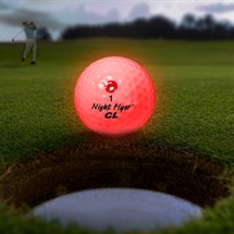 Night Flyer LED Red Constant-On Golf Ball