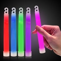 Assorted Color 6" Premium Glow Sticks