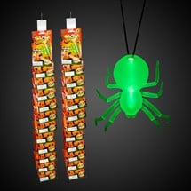 Halloween Glow Spider Necklaces Retail Display