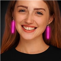 Pink Glow Clip-On Earrings