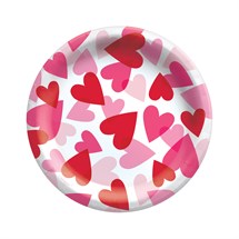 Hearts All Over 7" Plates