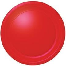 Red 10 1/2" Paper Plates