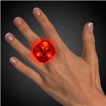LED Red Diamond Ring