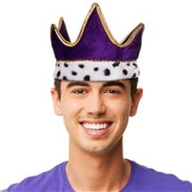 Royal Purple Velvet Crown