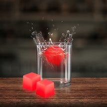 Red Glow Ice Cubes