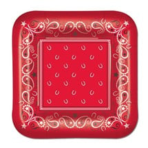 Red Bandana 7" Plates