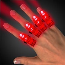 Red LED Finger Rings