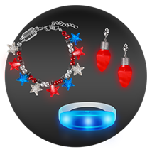 LED Bracelets, Wristbands & Earrings Image