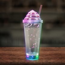 LED Pink Ice Cream Soda 13 oz. Tumbler