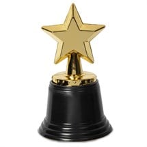 Gold Star Award Trophy