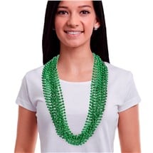 Green 7mm Bead 33" Necklaces