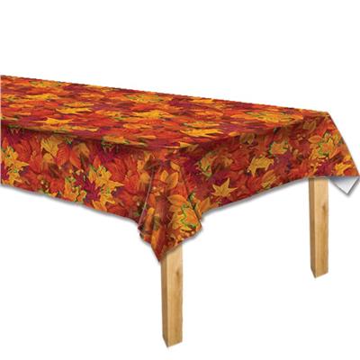 Fall Leaf Tablecloth | Plastic Thanksgiving Tablecloth