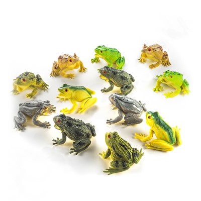 Small Frog Toys - 12 Pieces