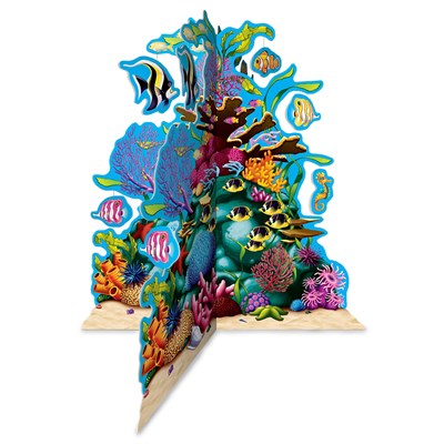 Cardboard Coral Reef Centerpieces Party Decorations