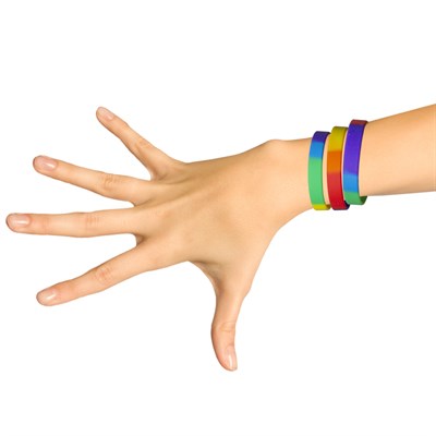 Rainbow Silicone Bracelets