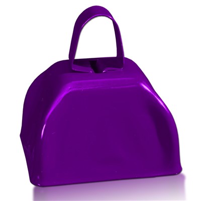 ACI PARTY AND SPIRIT ACCESSORIES 236910 PURPLE 3 COWBELL Metal Cowbell Purple 