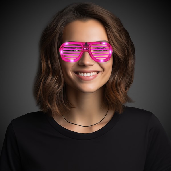 Pink led outlet glasses