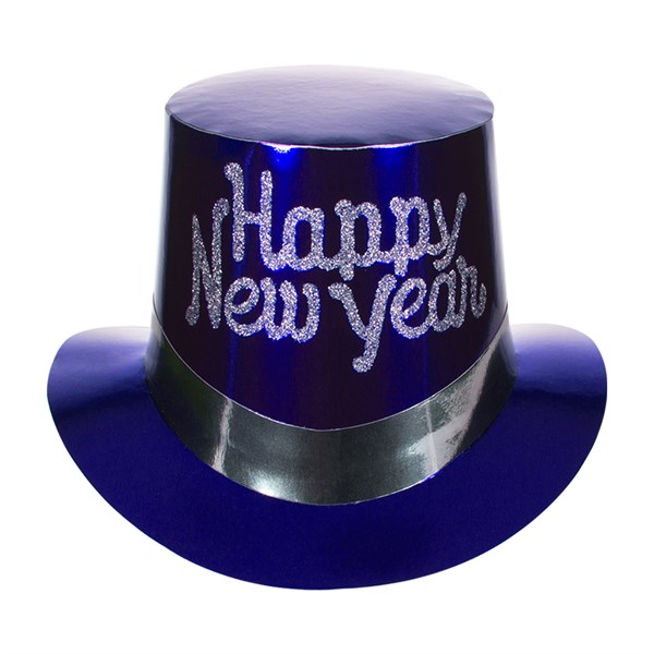 New Years Party Metallic Color Top Hats