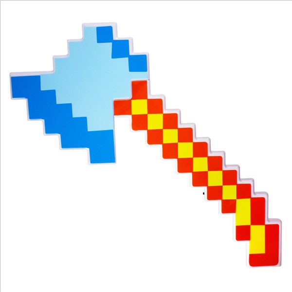 LED Blue Pixel Axe