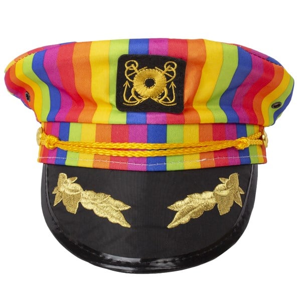 Rainbow Yacht Captain's Hat