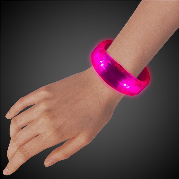 LED Light Up Sound Activated Silicone Bracelet