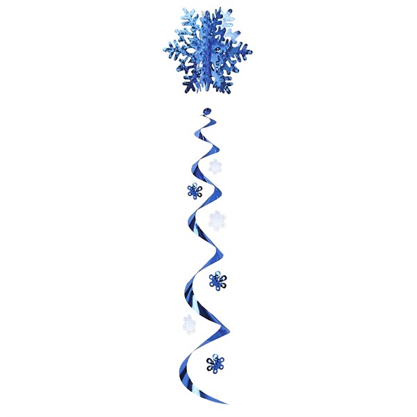 Snowflake Holiday Paper Straws, 10-Count