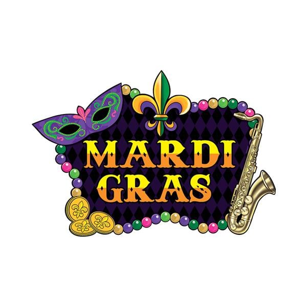 Mardi Gras Jumbo Cutouts