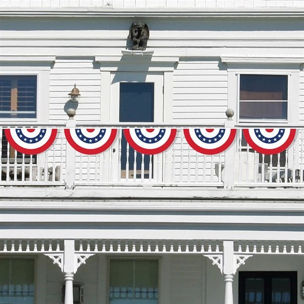 All Weather Patriotic Bunting Banner