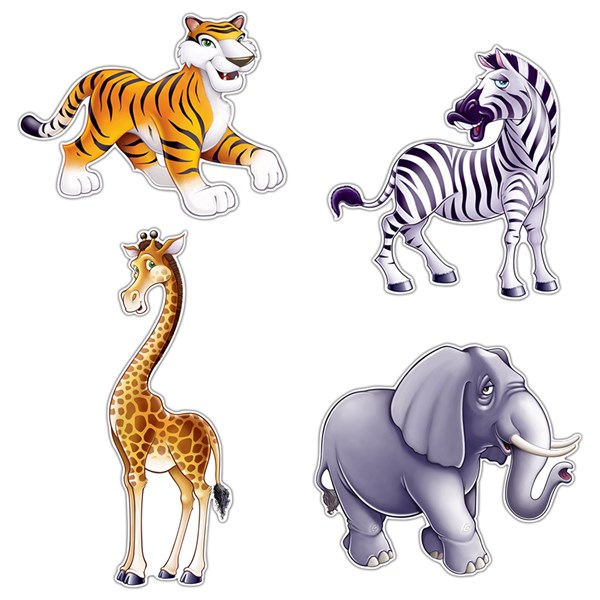 Jungle Safari Animal Keychains Pendant For Kids Birthday Party