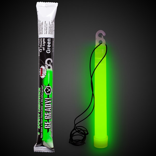 Windy City Safety Glow Sticks, 6, Assorted - 10 pack