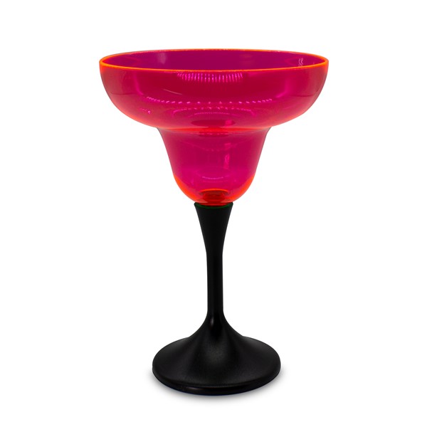 Neon Pink Led Margarita Glass 10oz 9781