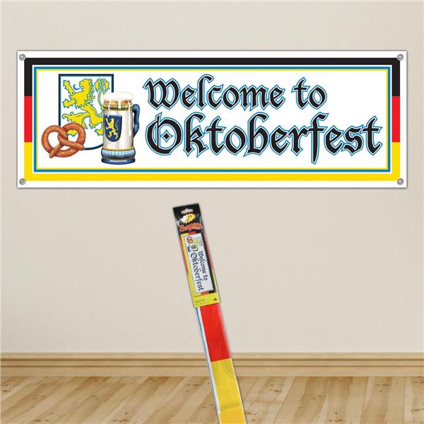 Oktoberfest Banner Welcome Sign | Windy City Novelties