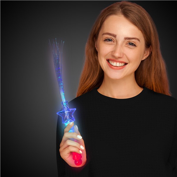 Fiber Optic Wands with Light Show Ball