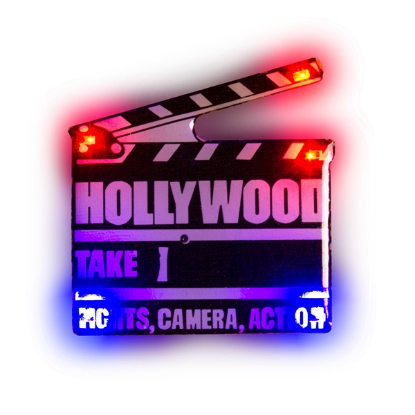 LED Hollywood Clapboard Blinky-12 Pack