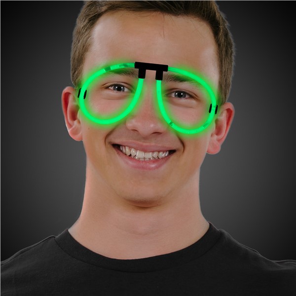 Green Glow Eyeglasses