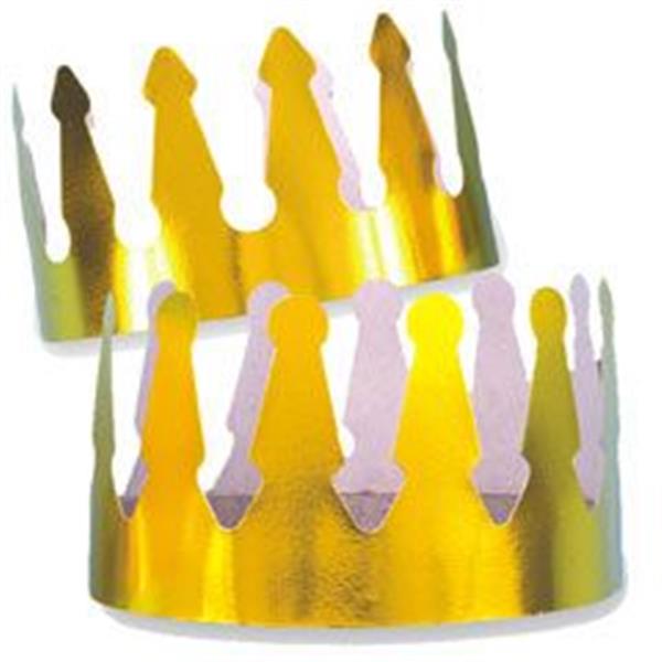 Gold Foil Crown - 12 Pack