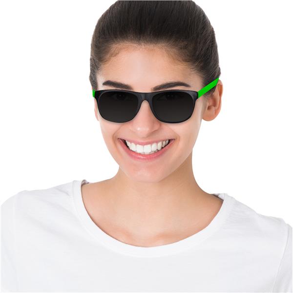 Neon Green Retro Sunglasses 12 Pack 