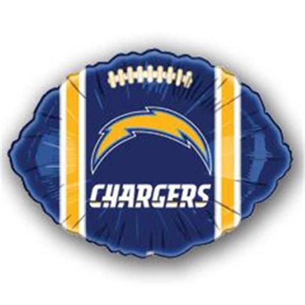 18 NFL - Chargers - Football Shape Foil Balloon (SD)