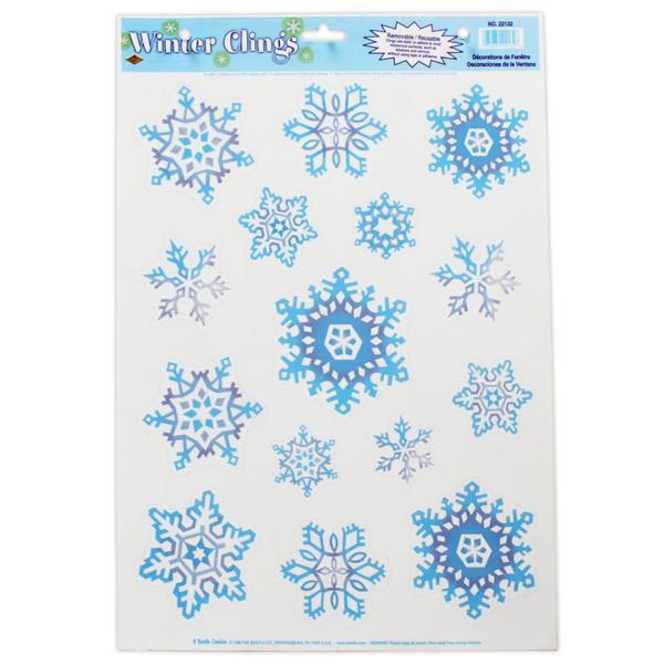 Snowflake Cling Decorations