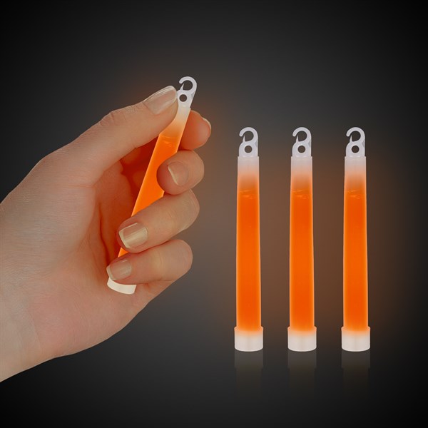 8 inch Orange Glow Bracelets